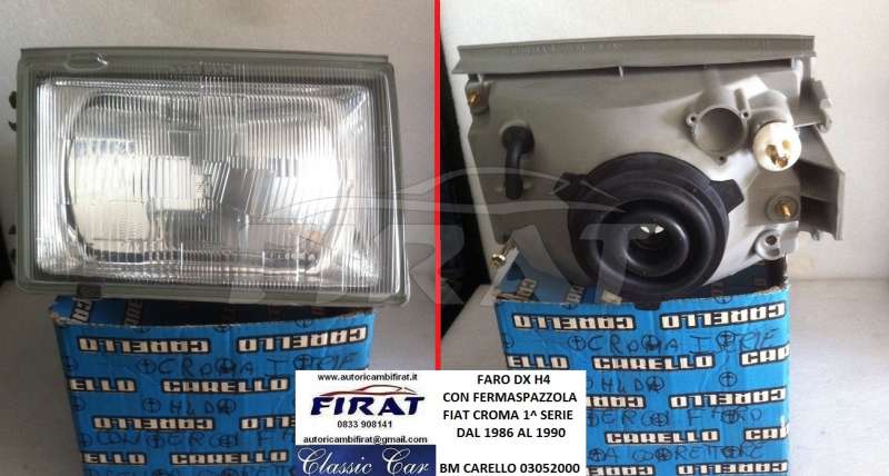 FARO FIAT CROMA 86 - 90 DX CARELLO 03052000